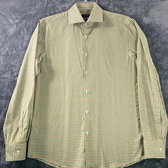 Hugo Boss Shirt Mens Large Slim Fit Cotton Button Down - Picture 9 of 10